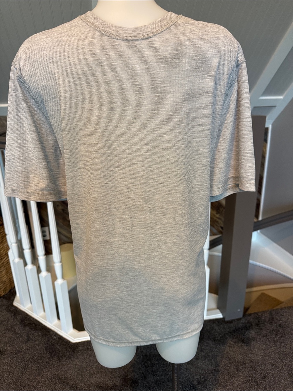 Tommy Bahama Heather Light Gray Short-Sleeve Crew Tee